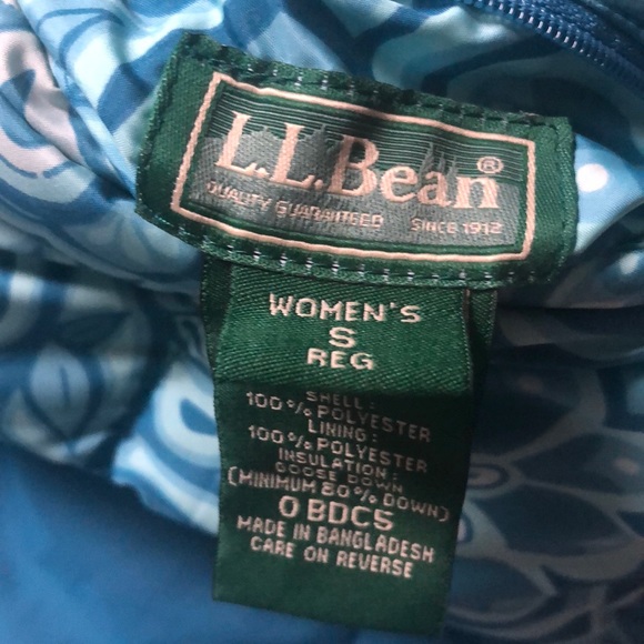 LL Bean EUC reversible goose down puffer coat - Picture 5 of 5